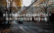 第一次接触age动漫官网版入口还能不能用？体验报告分享（新手必看）