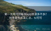 第一次用可可影视app资源多不多？效率提升方法汇总，tv可可