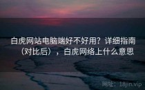 白虎网站电脑端好不好用？详细指南（对比后），白虎网络上什么意思