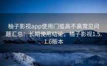 柚子影视app使用门槛高不高常见问题汇总：长期使用结论，柚子影视1.5.1.6版本