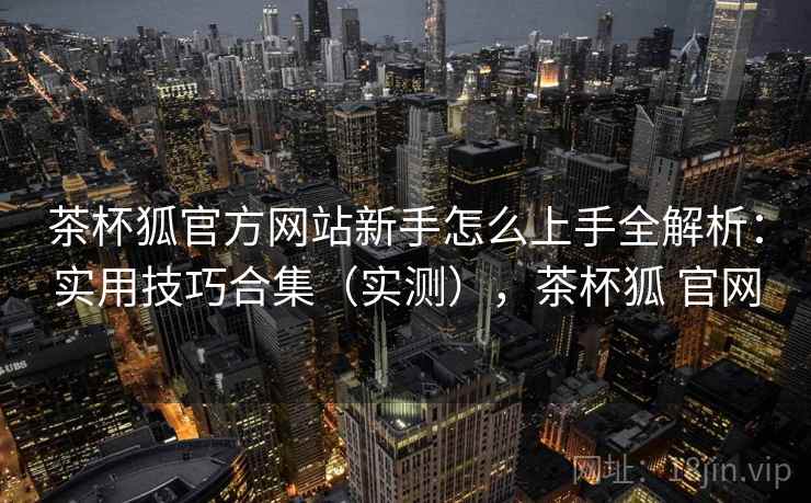 茶杯狐官方网站新手怎么上手全解析：实用技巧合集（实测），茶杯狐 官网  第2张