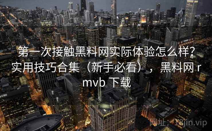 第一次接触黑料网实际体验怎么样？实用技巧合集（新手必看），黑料网 rmvb 下载  第2张