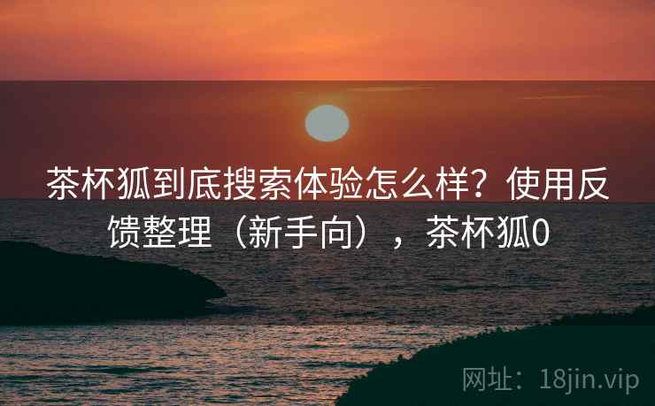 茶杯狐到底搜索体验怎么样？使用反馈整理（新手向），茶杯狐0  第2张