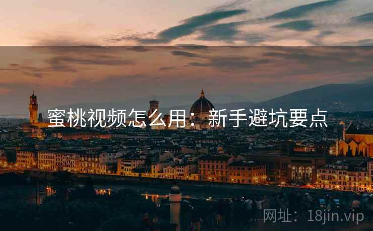蜜桃视频怎么用：新手避坑要点  第1张