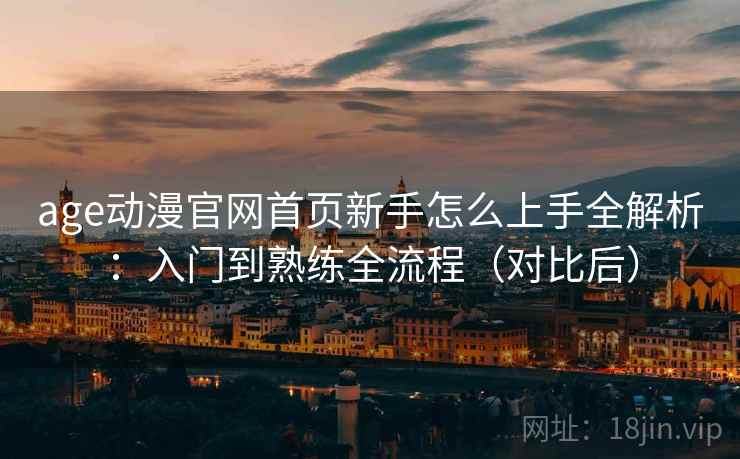 age动漫官网首页新手怎么上手全解析：入门到熟练全流程（对比后）  第1张