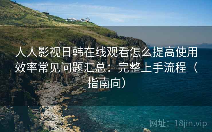 人人影视日韩在线观看怎么提高使用效率常见问题汇总：完整上手流程（指南向）  第2张